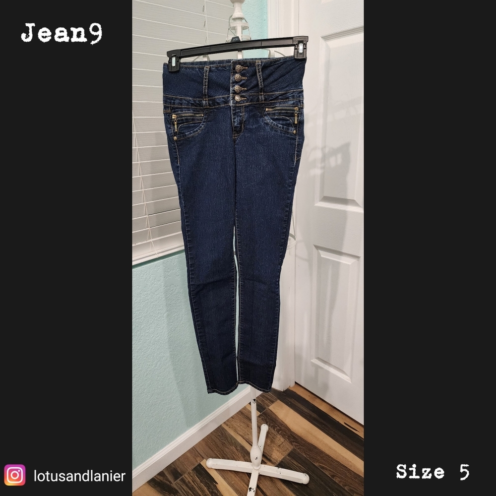 Jean9 Skinny High Waisted Juniors Jeans Sz 5